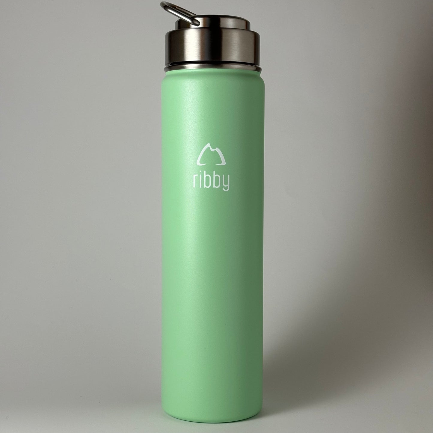 Ribby 750 ml Wide Mouth Stainless Steel Bottle with Straw Lid-Mint